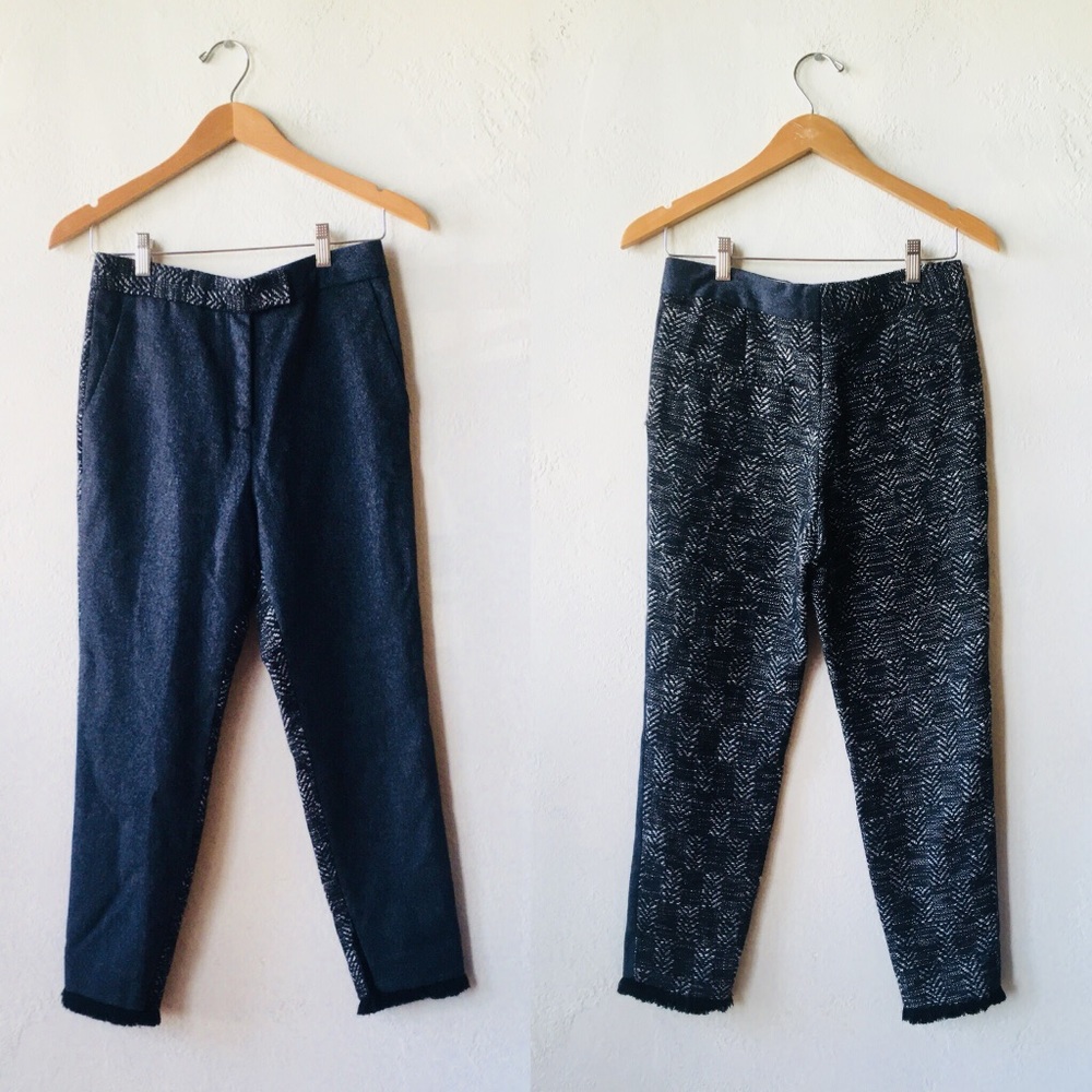 Malene Birger wool & cashmere gray & black pants